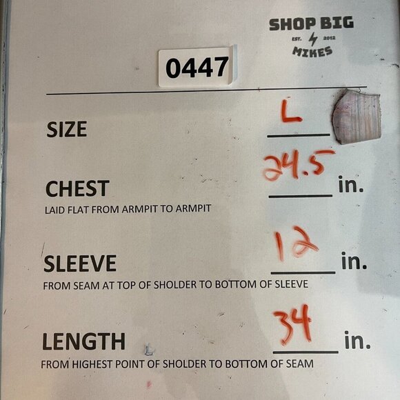 Straight Down Polo Shirt Green Stripped Mens Size Large Thousand Oaks - Picture 10 of 10